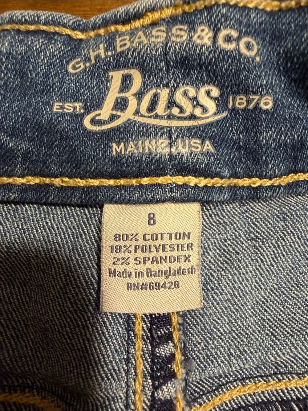 Bass Light Blue Denim Mini Skirt